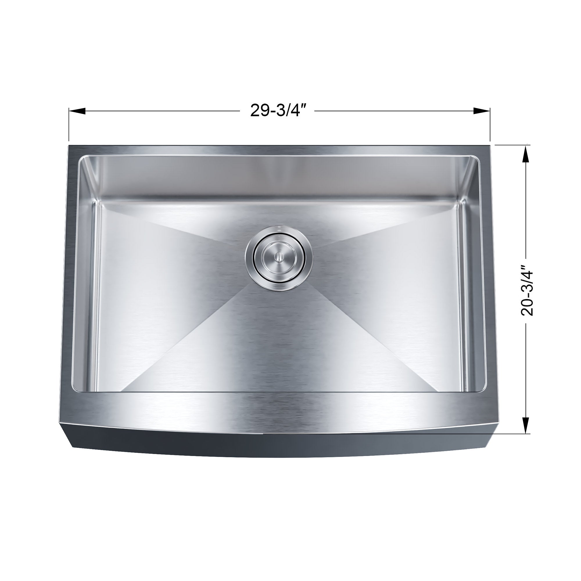 Undermount Kitchen Sinks Handcrafted Small-Radius Corner Series-6008 3021