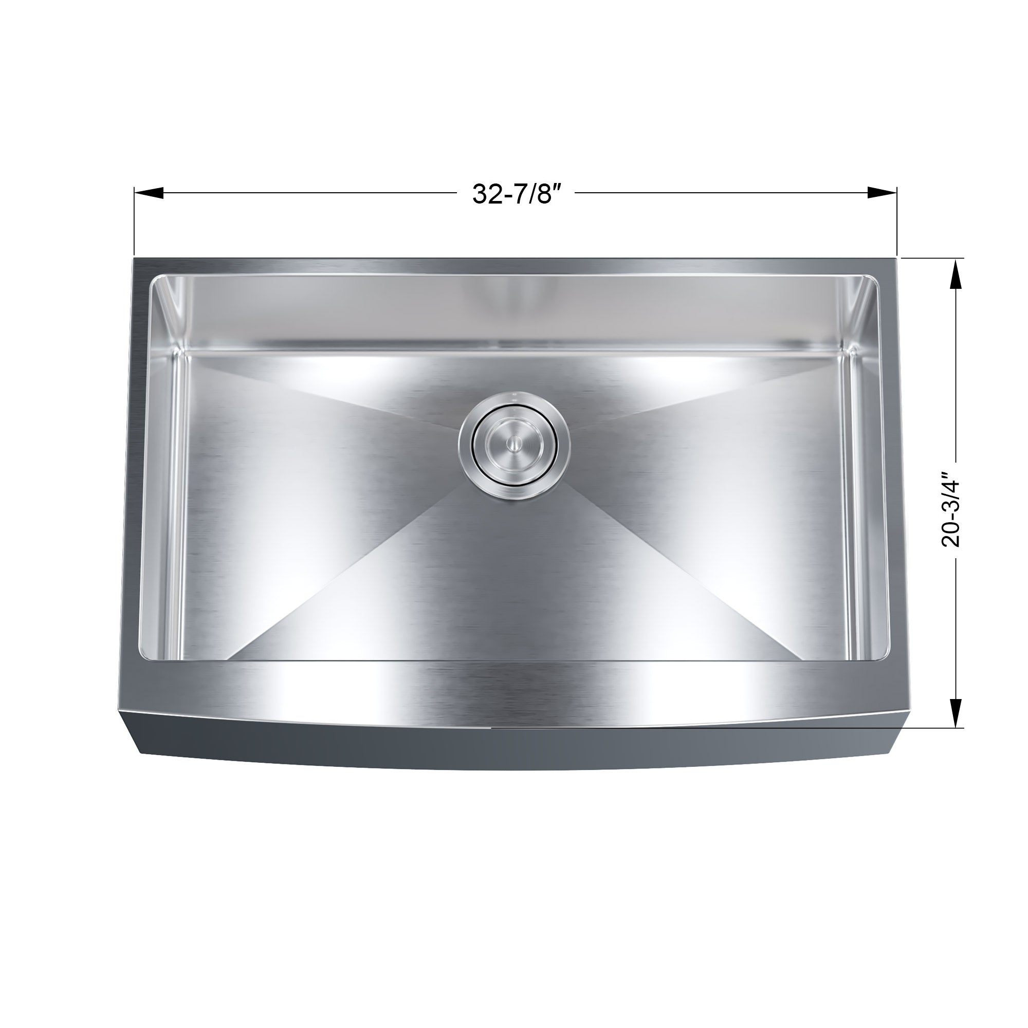 Undermount Kitchen Sinks Handcrafted Small-Radius Corner Series-6008 3320