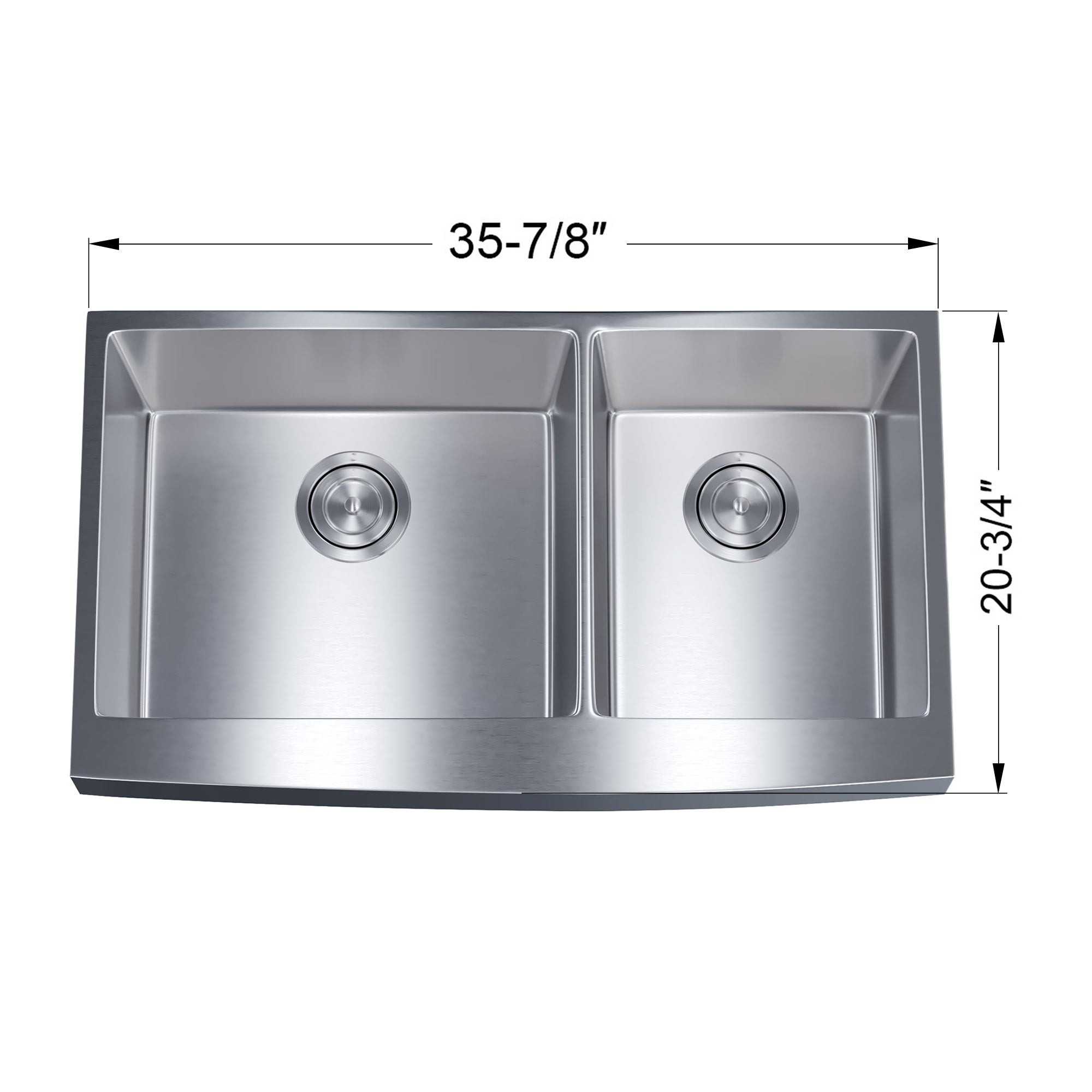 Undermount Kitchen Sinks Handcrafted Small-Radius Corner Series-6008 3620D