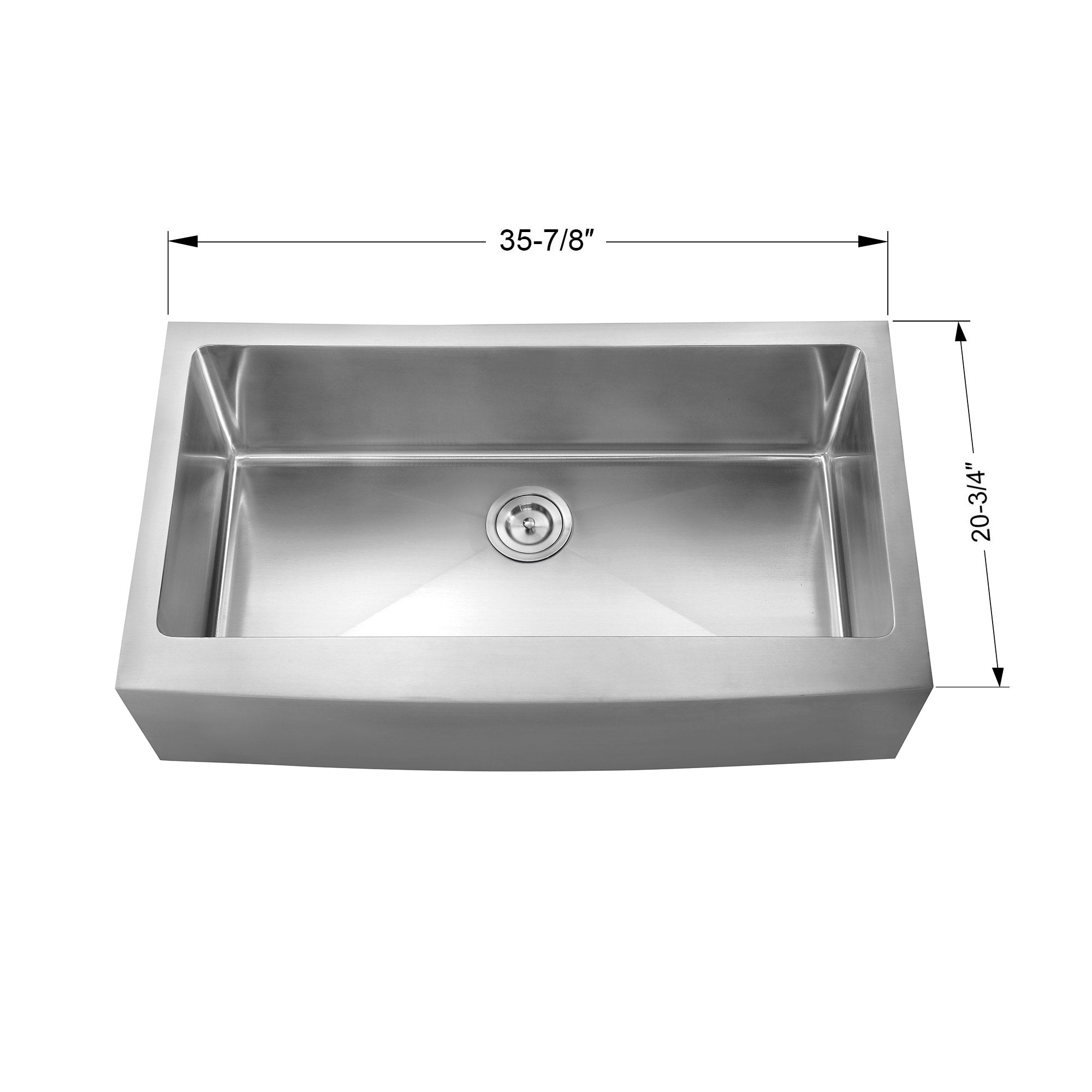 Undermount Kitchen Sinks Handcrafted Small-Radius Corner Series-6008 3620