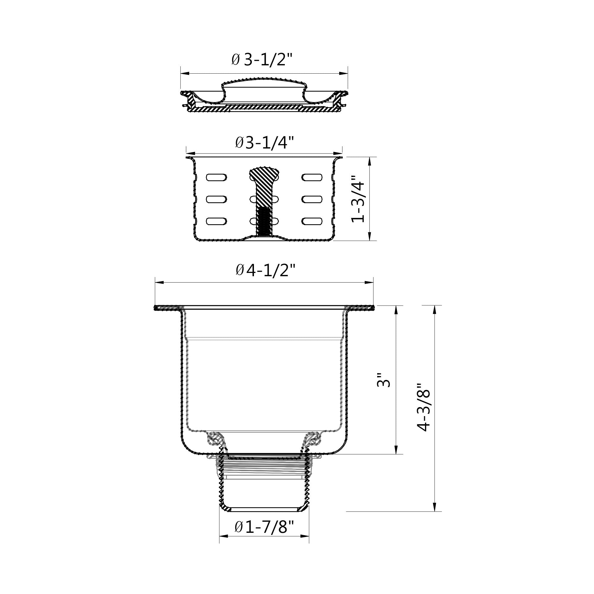 Sinks Accessories All Stainless Steel Strainer-6011 02