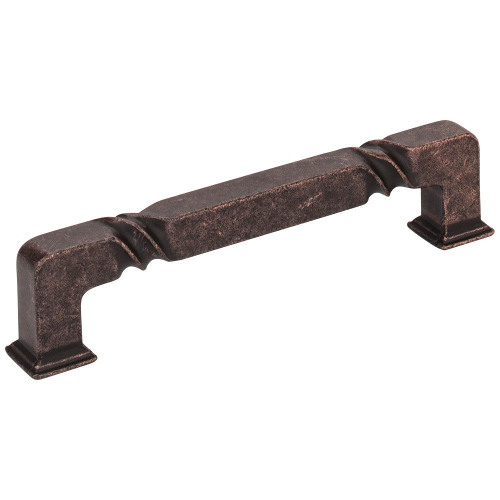 Hardware Resources 96 mm Center-to-Center Matte Black Rustic Twist Tahoe Cabinet Pull