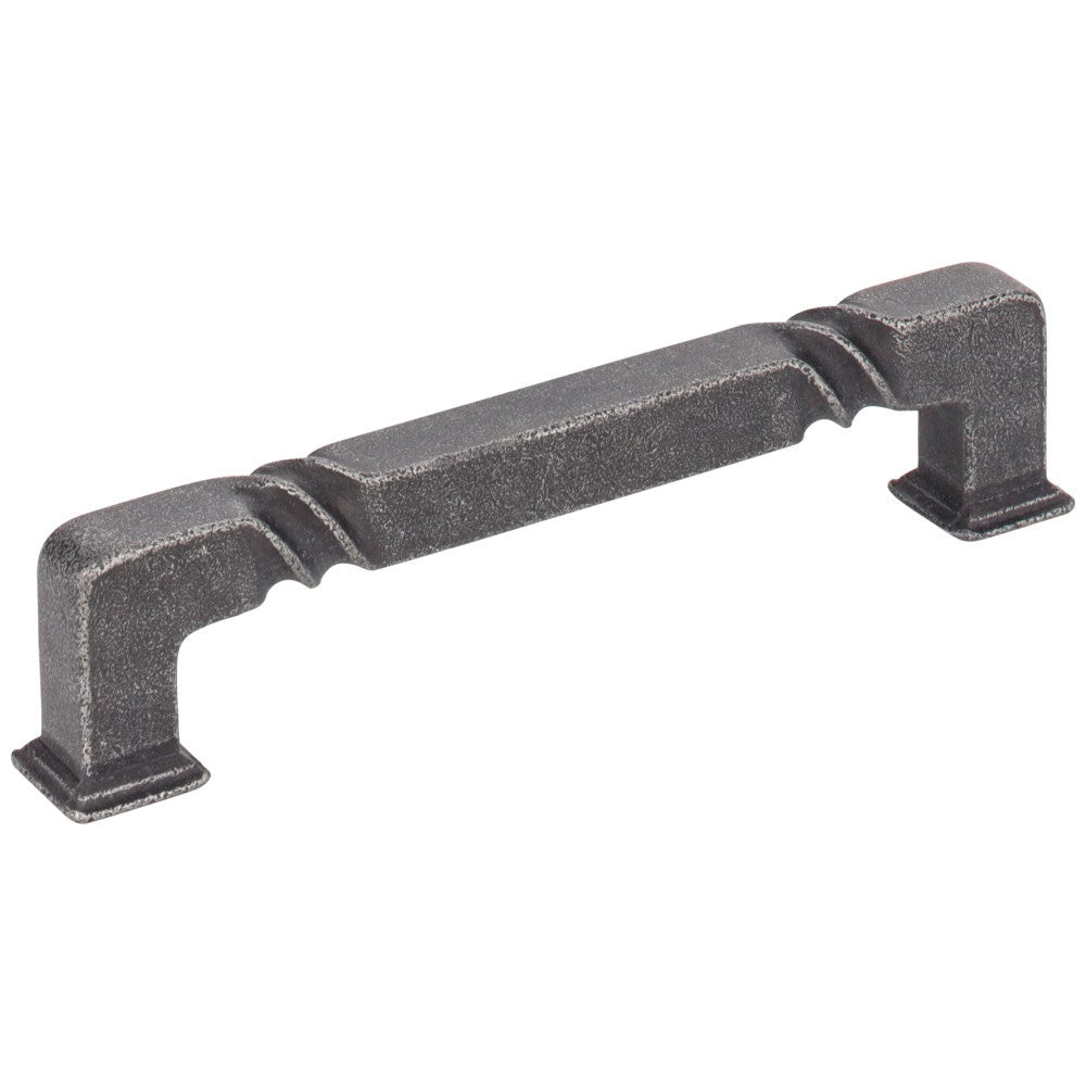 Hardware Resources 96 mm Center-to-Center Matte Black Rustic Twist Tahoe Cabinet Pull