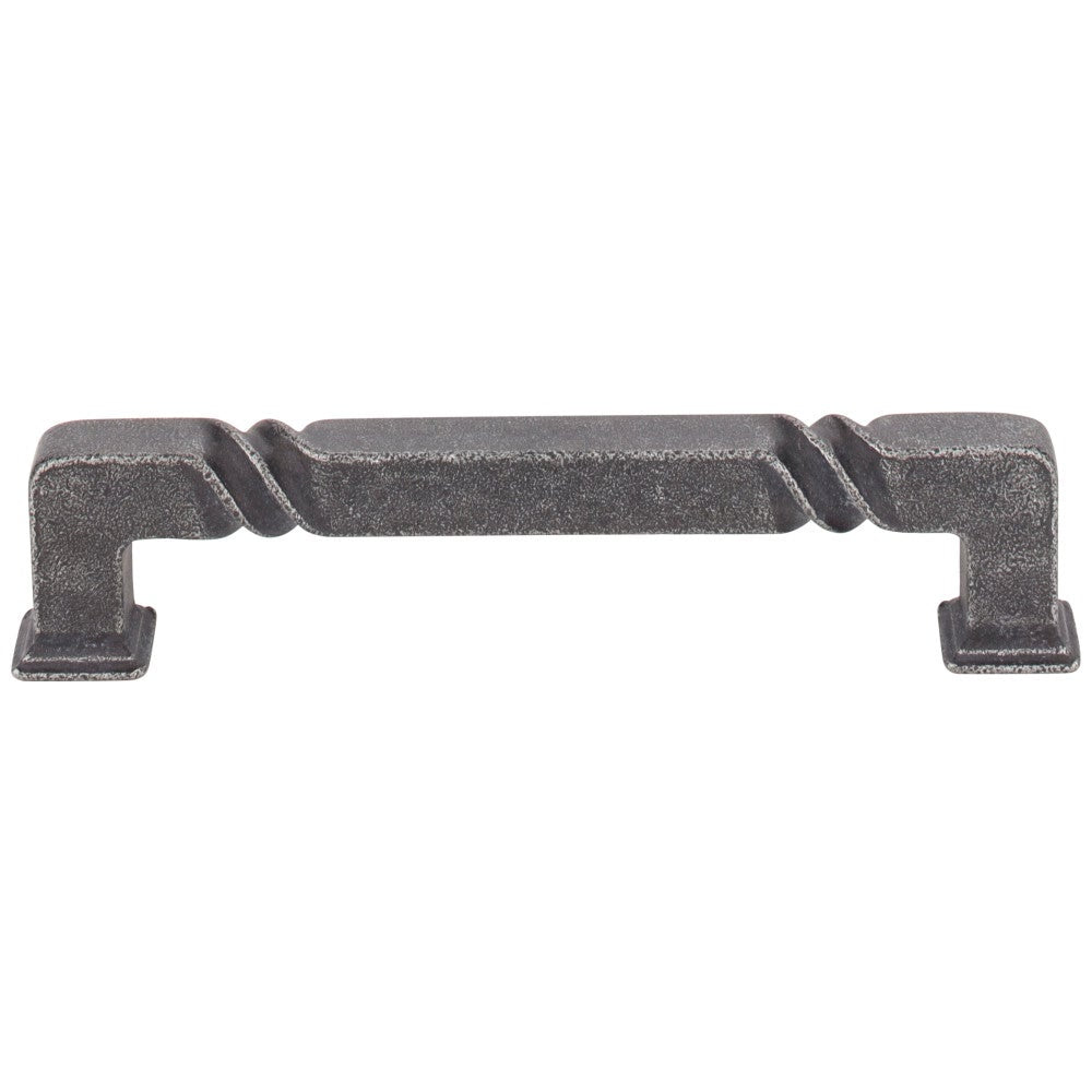 Hardware Resources 96 mm Center-to-Center Matte Black Rustic Twist Tahoe Cabinet Pull