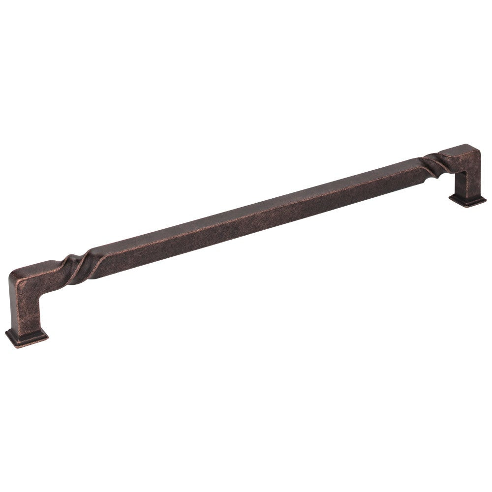 Hardware Resources 96 mm Center-to-Center Matte Black Rustic Twist Tahoe Cabinet Pull