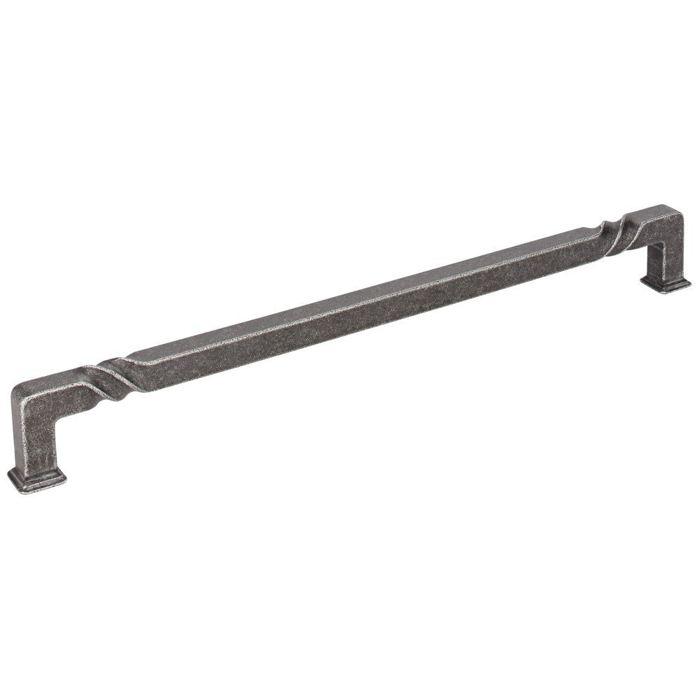 Hardware Resources 96 mm Center-to-Center Matte Black Rustic Twist Tahoe Cabinet Pull