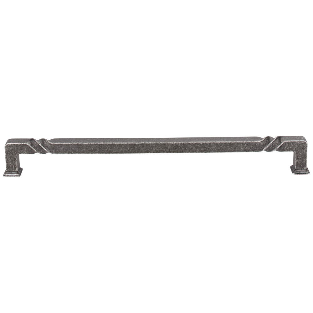Hardware Resources 96 mm Center-to-Center Matte Black Rustic Twist Tahoe Cabinet Pull