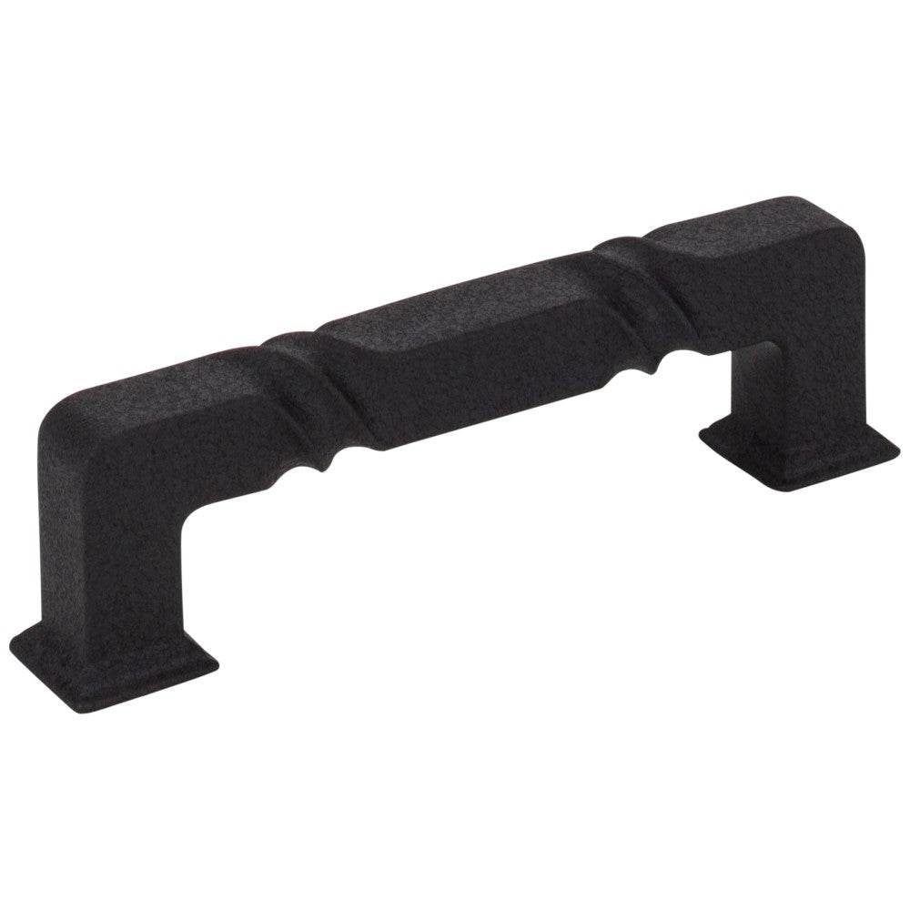 Hardware Resources 96 mm Center-to-Center Matte Black Rustic Twist Tahoe Cabinet Pull