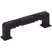 Hardware Resources 96 mm Center-to-Center Matte Black Rustic Twist Tahoe Cabinet Pull
