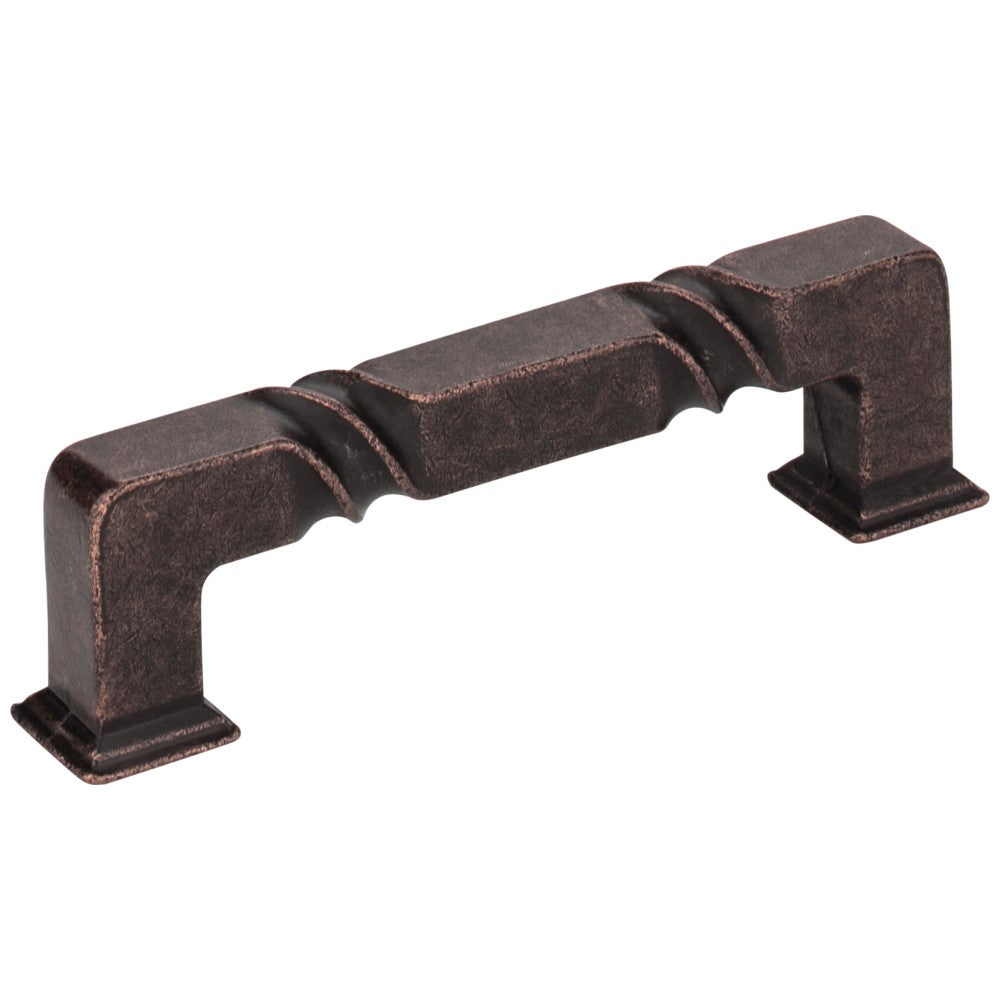 Hardware Resources 96 mm Center-to-Center Matte Black Rustic Twist Tahoe Cabinet Pull