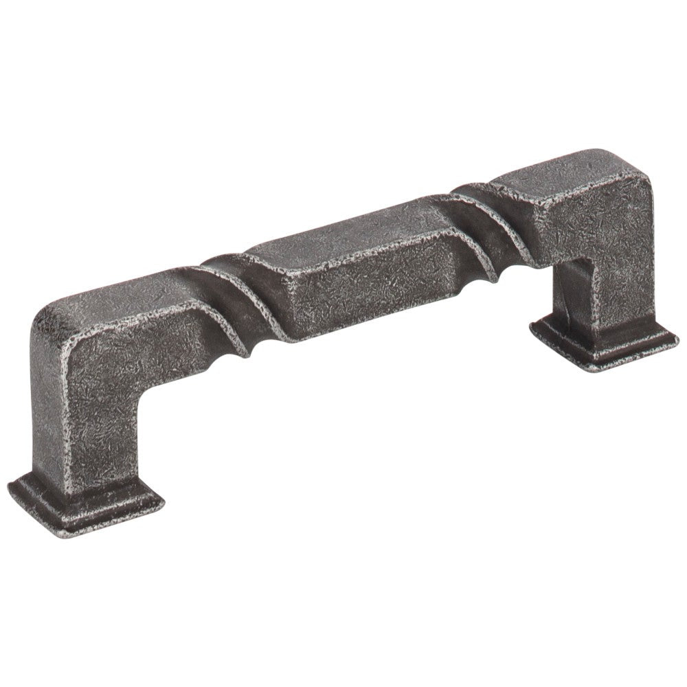 Hardware Resources 96 mm Center-to-Center Matte Black Rustic Twist Tahoe Cabinet Pull