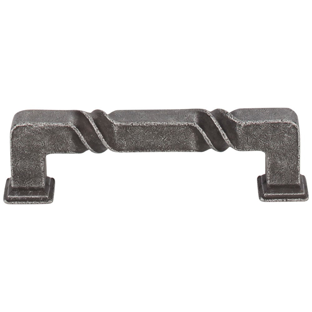 Hardware Resources 96 mm Center-to-Center Matte Black Rustic Twist Tahoe Cabinet Pull