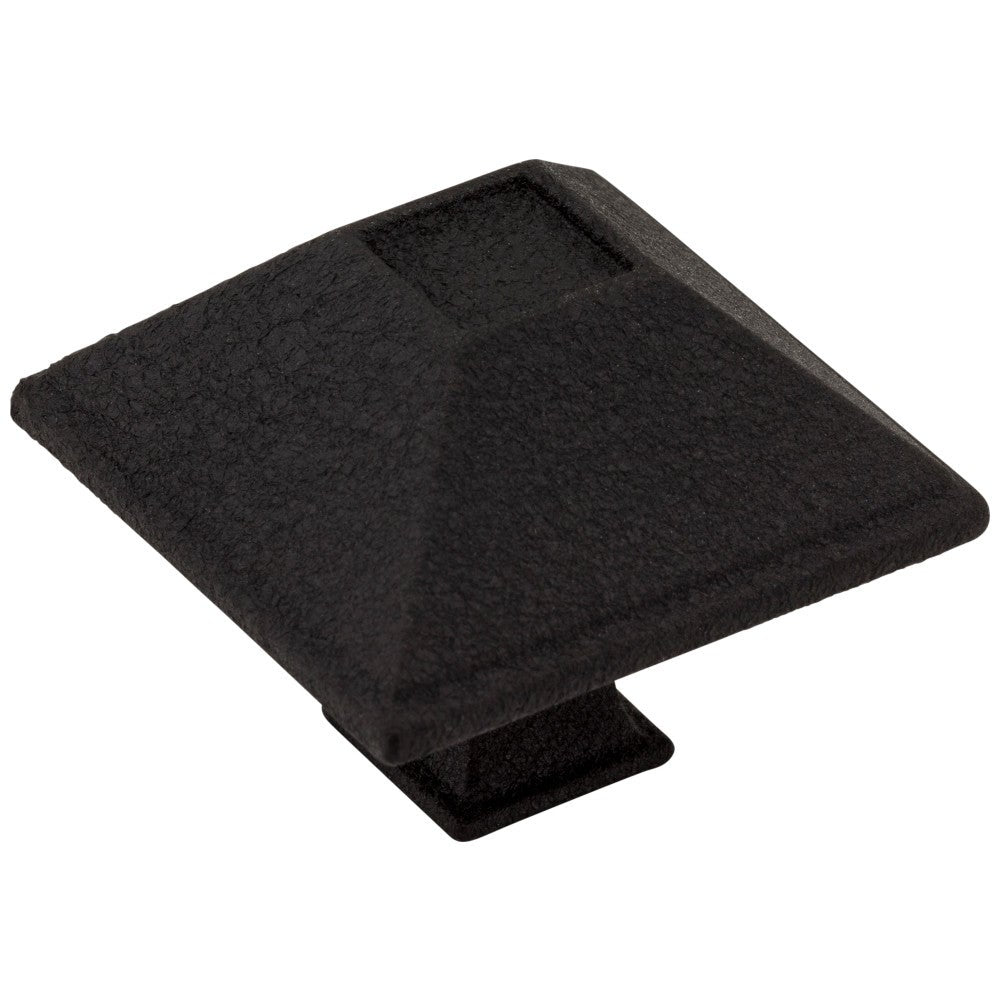Hardware Resources 1-1/4" Overall Length Matte Black Square Tahoe Cabinet Knob