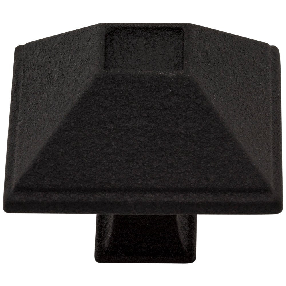 Hardware Resources 1-1/4" Overall Length Matte Black Square Tahoe Cabinet Knob