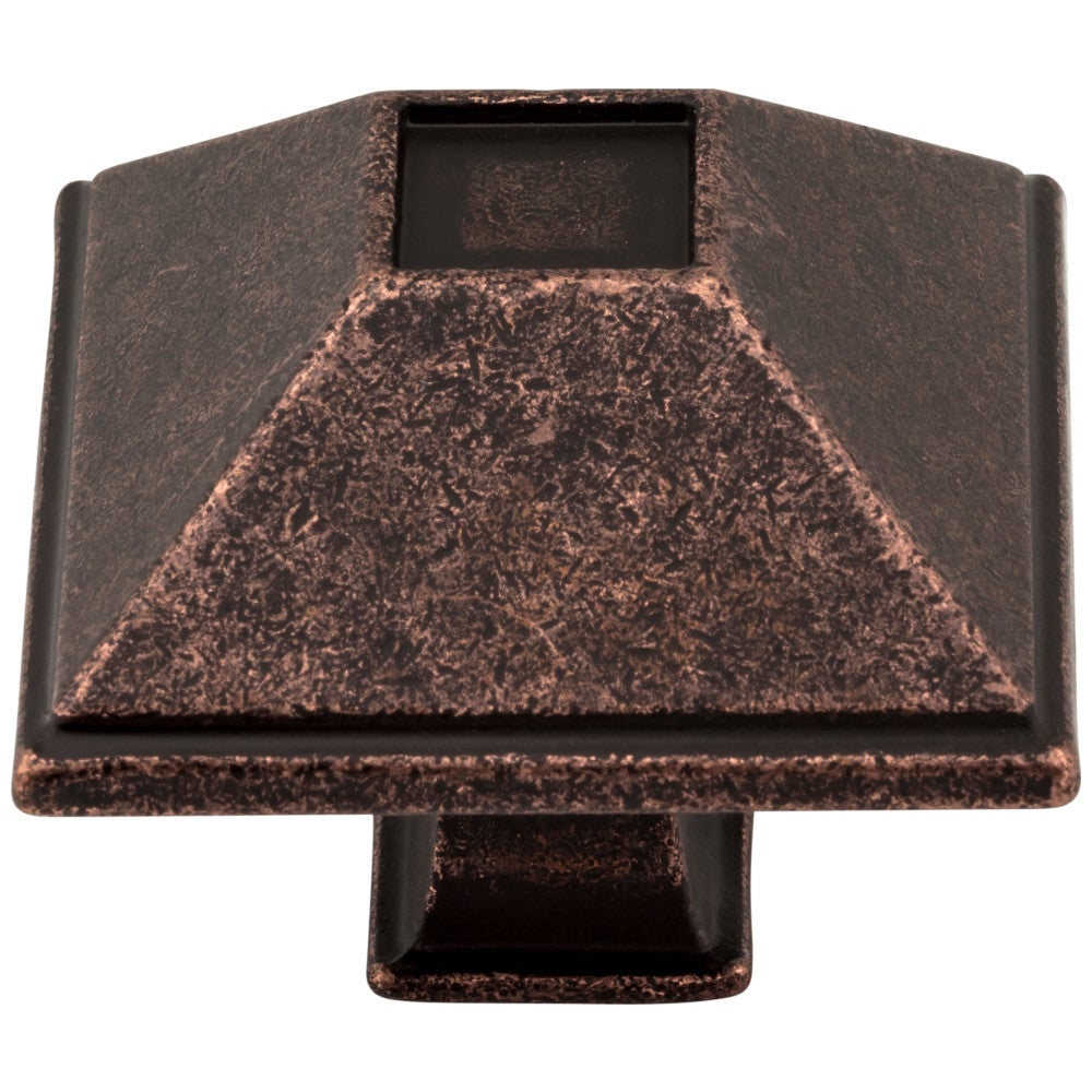 Hardware Resources 1-1/4" Overall Length Matte Black Square Tahoe Cabinet Knob