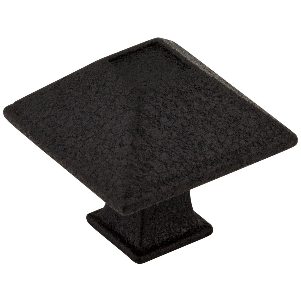 Hardware Resources 1-1/4" Overall Length Matte Black Square Tahoe Cabinet Knob