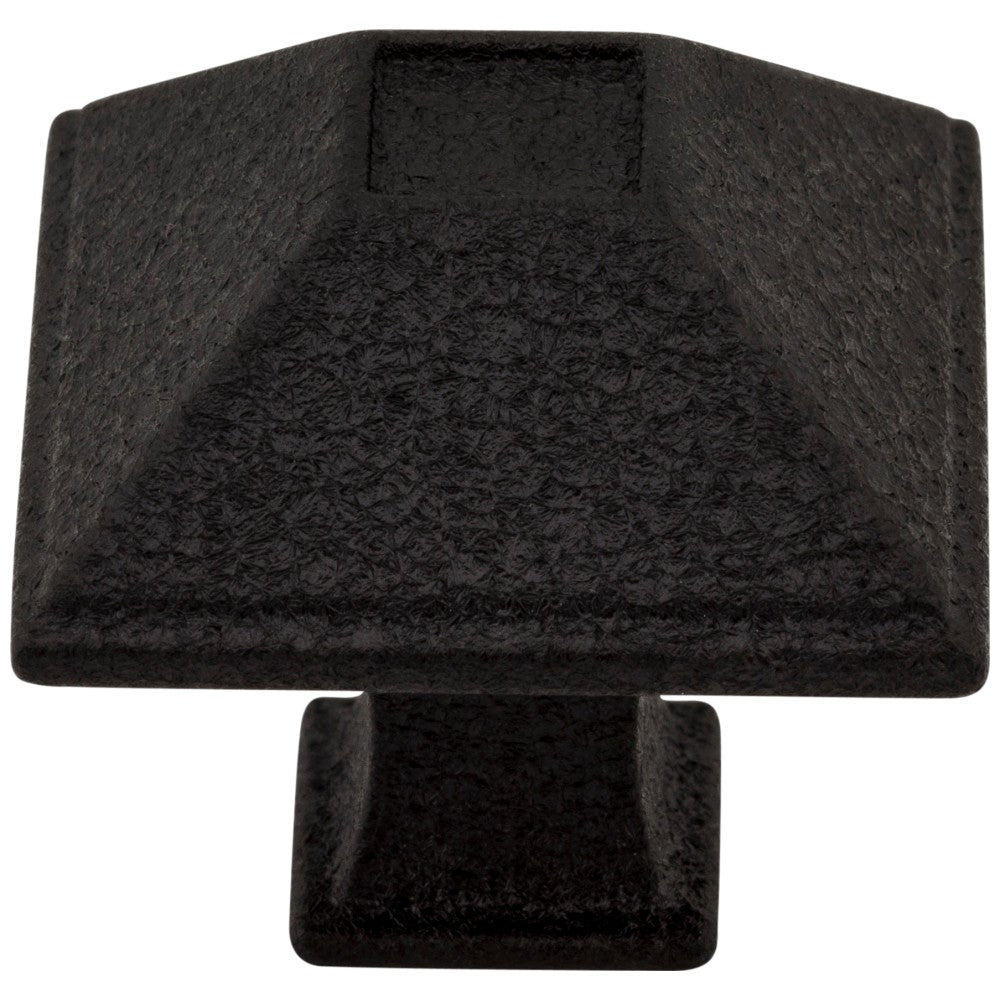 Hardware Resources 1-1/4" Overall Length Matte Black Square Tahoe Cabinet Knob