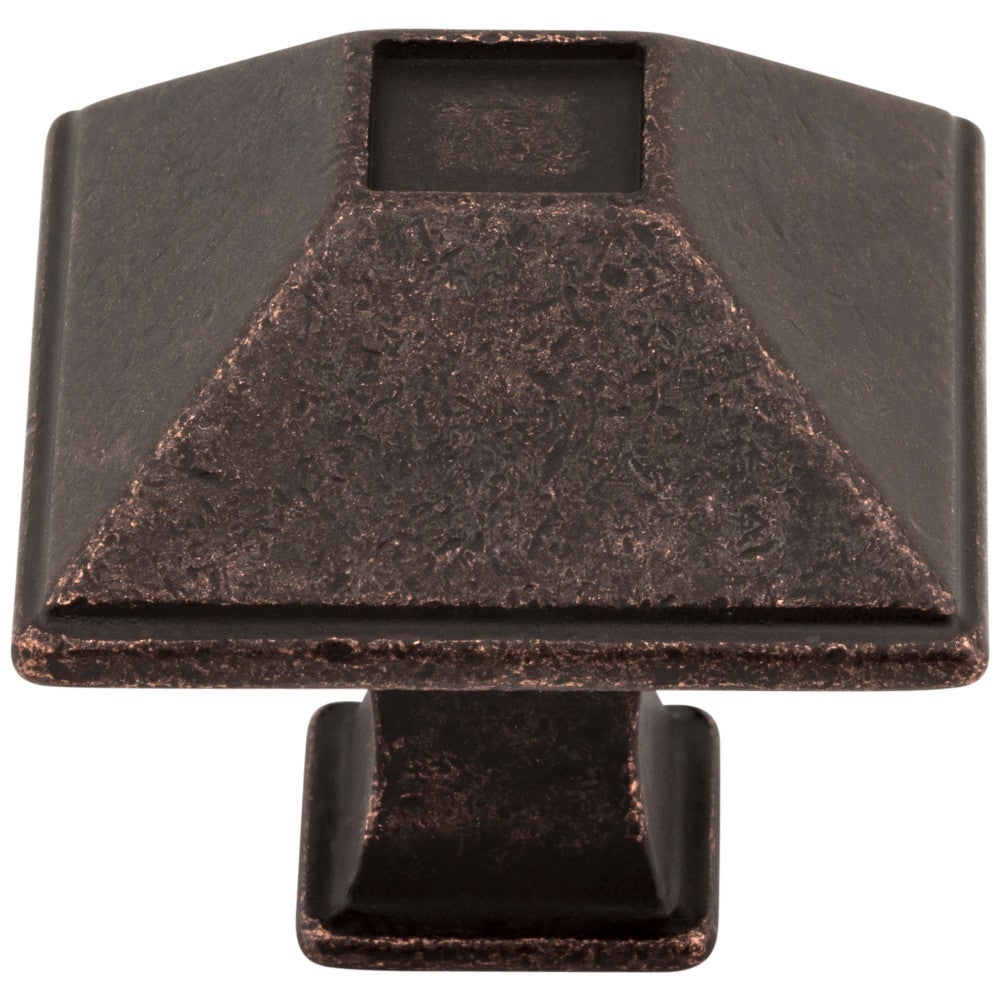 Hardware Resources 1-1/4" Overall Length Matte Black Square Tahoe Cabinet Knob
