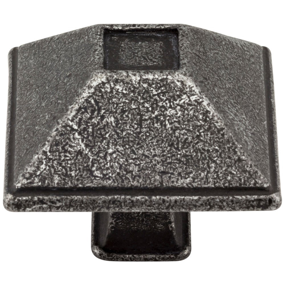 Hardware Resources 1-1/4" Overall Length Matte Black Square Tahoe Cabinet Knob