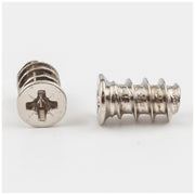 Hardware Resources 6.3 mm x 11.5 mm Nickel Plated Pozi Drive 7 mm Flat Head Euro Screw Sold by the Box