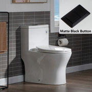WOODBRIDGE Modern One Piece Dual Flush 1.28 GP Toilet,with Soft Closing Seat