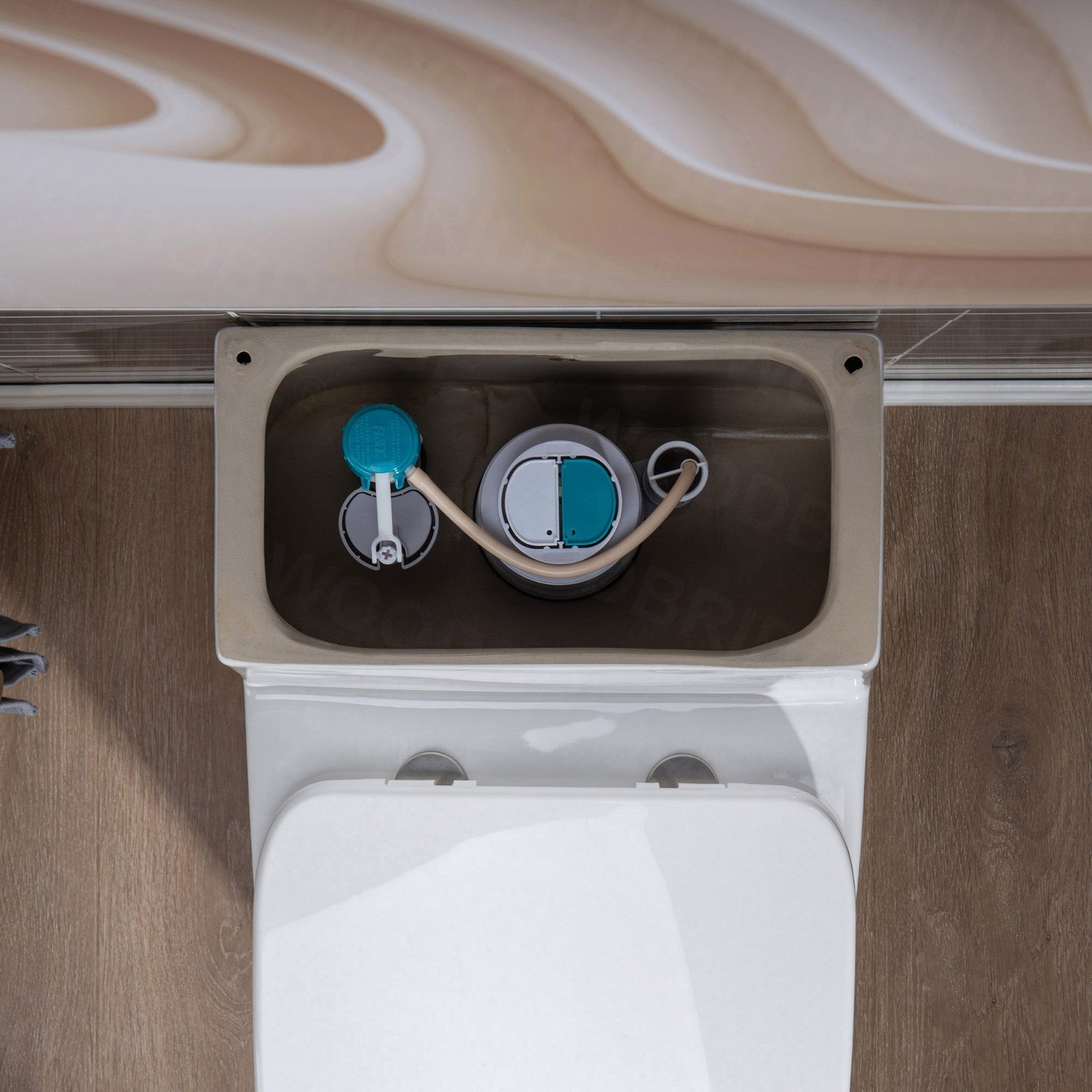 WOODBRIDGE One Piece Toilet with Soft Closing Seat, Chair Height, 1.28 GPF Dual, Water Sensed, 1000 Gram MaP Flushing Score Toilet