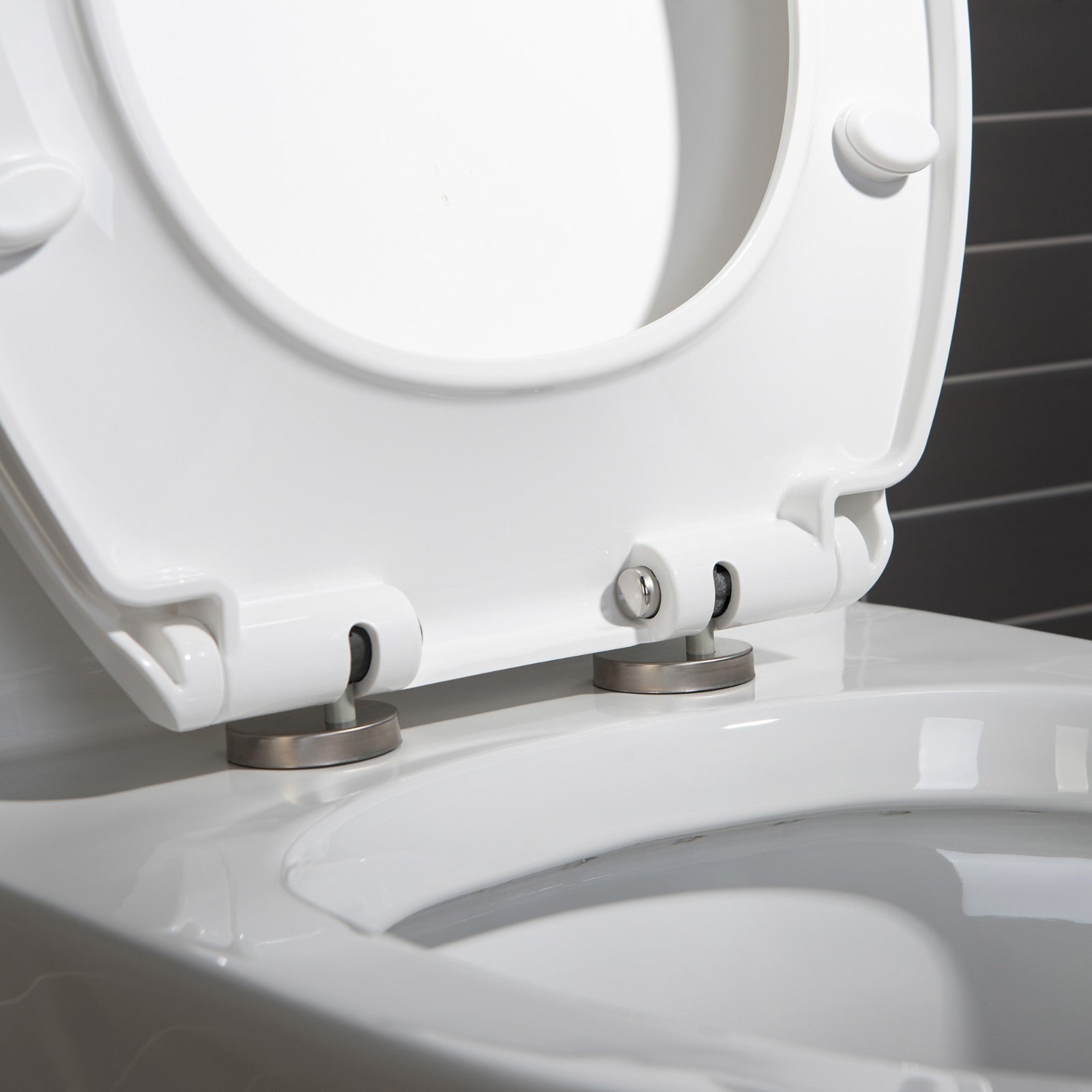 WOODBRIDGE One Piece Short Compact Bathroom Tiny Mini Commode Water Closet Dual Flush Concealed Trapway, T0031
