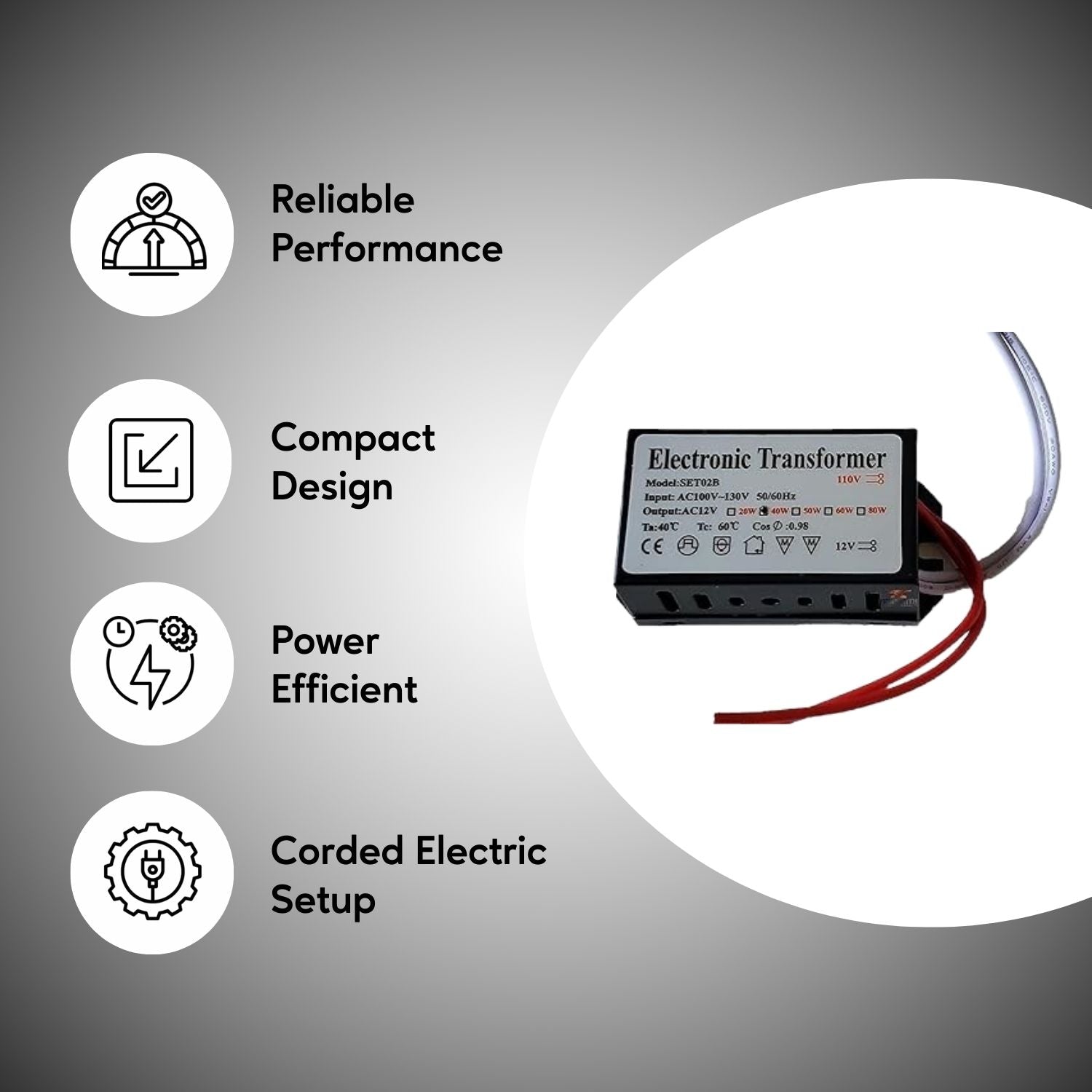 60W Electronic Halogen Transformer