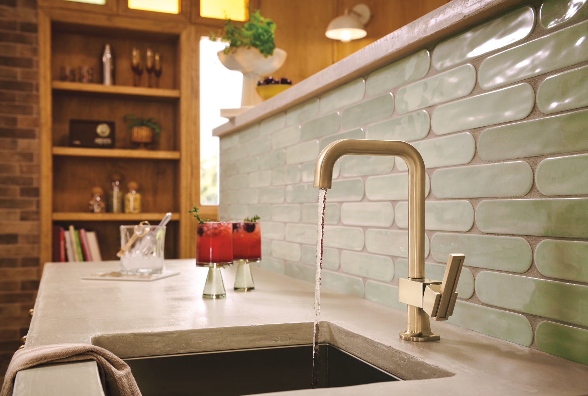 Brizo Frank Lloyd Wright® Bar Faucet with Square Spout - Less Handle