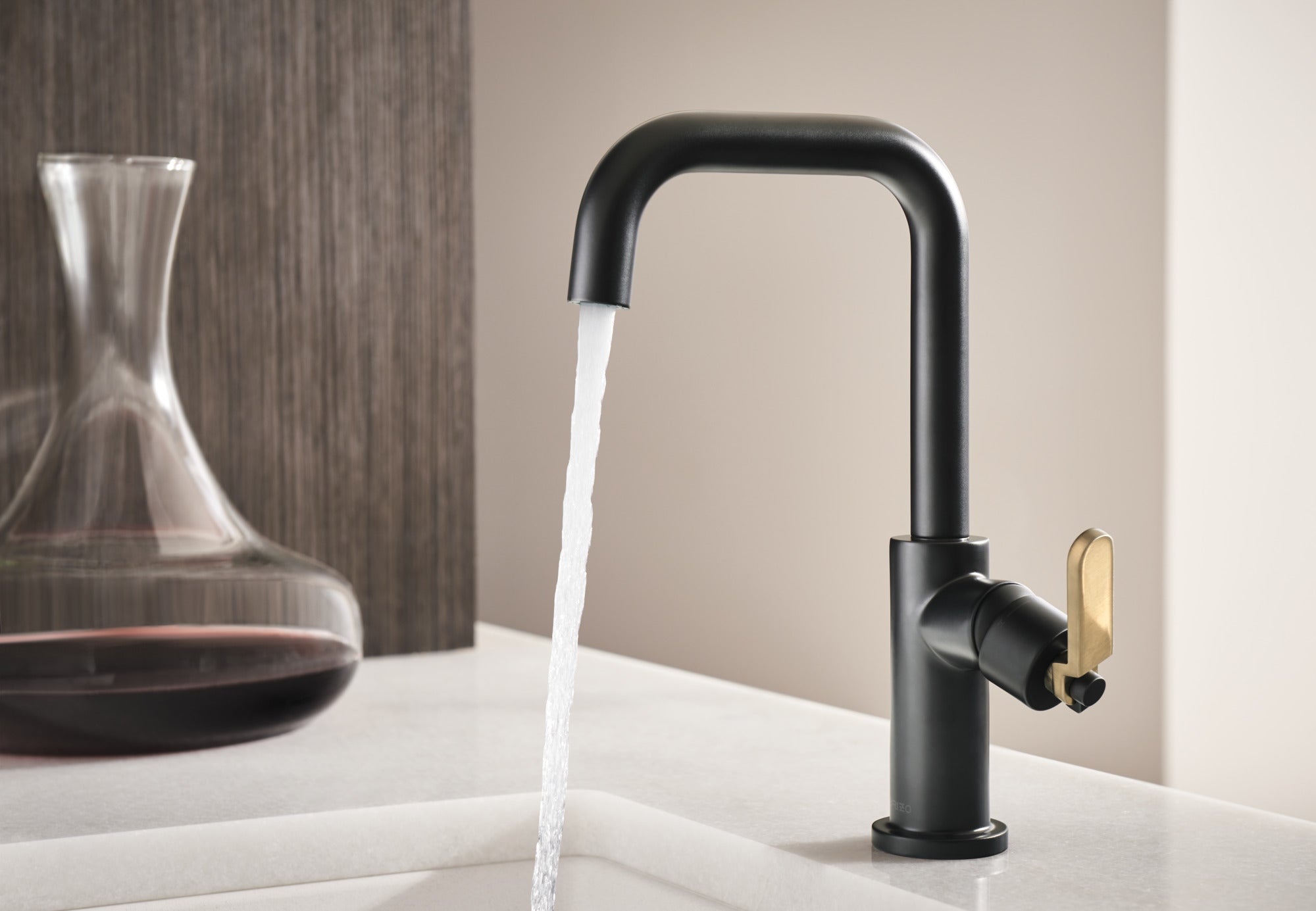 Brizo Litze® Bar Faucet with Square Spout and Industrial Handle Kit