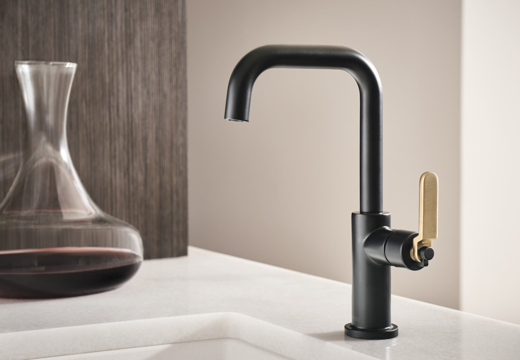 Brizo Litze® Bar Faucet with Square Spout and Industrial Handle Kit