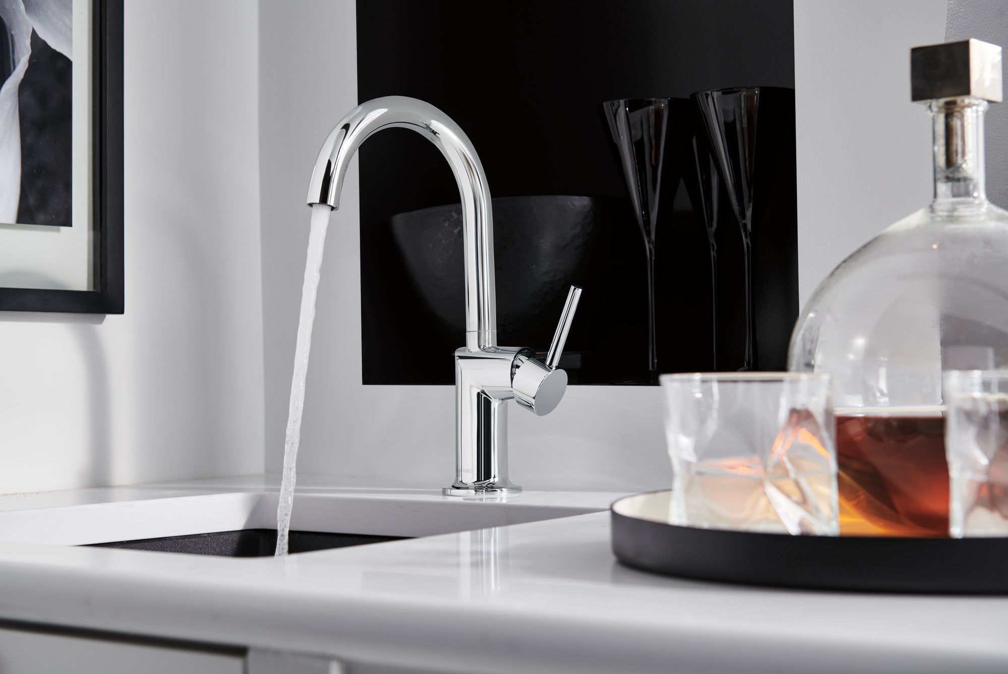 Brizo Odin® Bar Faucet with Arc Spout - Less Handle