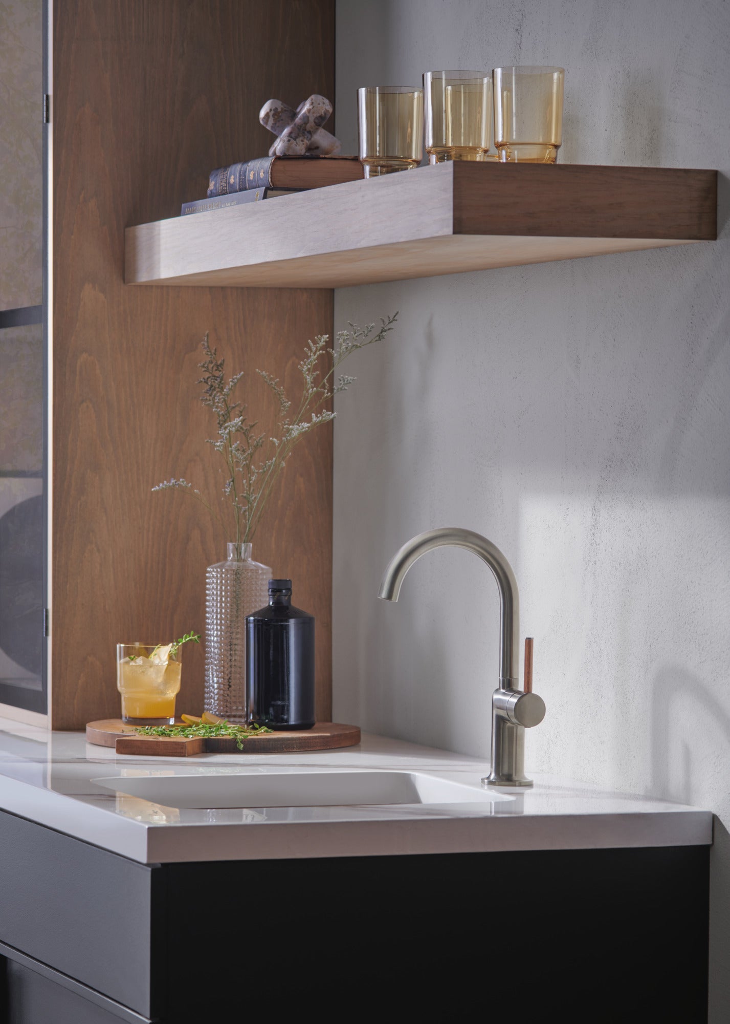 Brizo Odin® Bar Faucet with Arc Spout - Less Handle