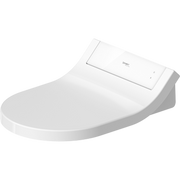 Duravit SensoWash Classic Elongated Bidet Toilet Seat in White, with Remote and App Control, Exposed Connections