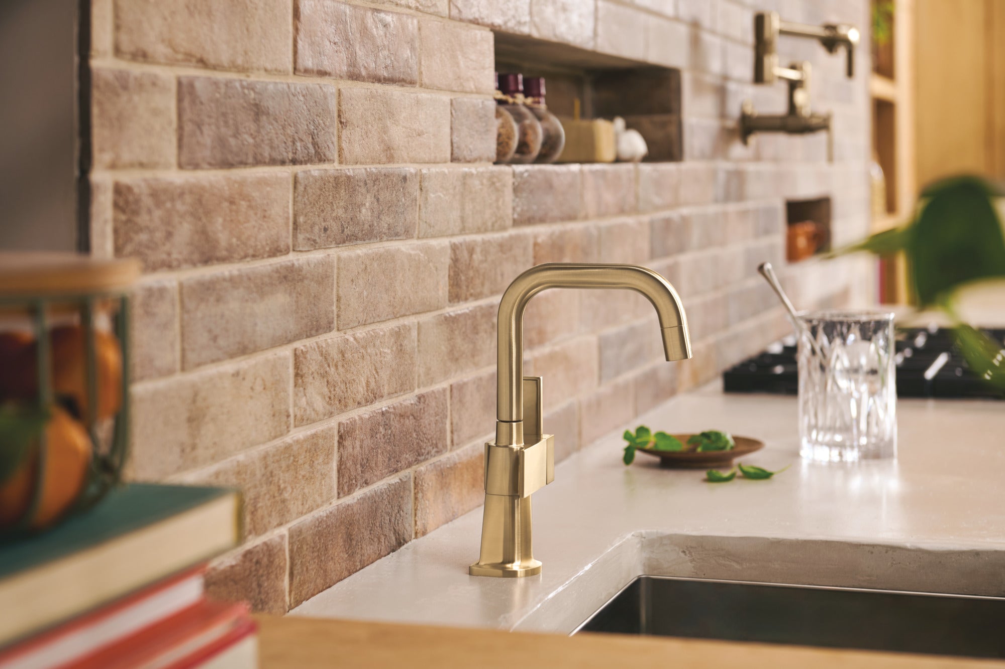 Brizo Frank Lloyd Wright® Beverage Faucet with Square Spout