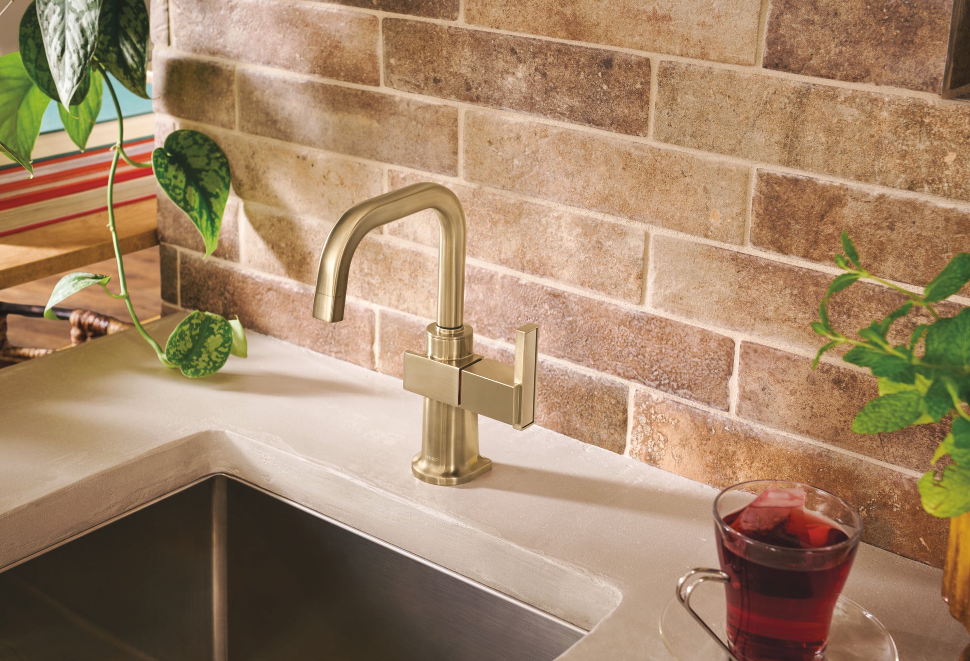 Brizo Frank Lloyd Wright® Instant Hot Faucet with Square Spout