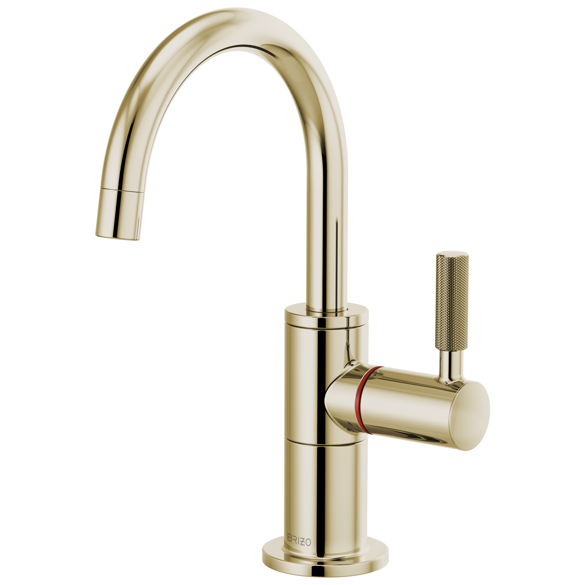Brizo Litze® Instant Hot Faucet with Arc Spout and Knurled Handle