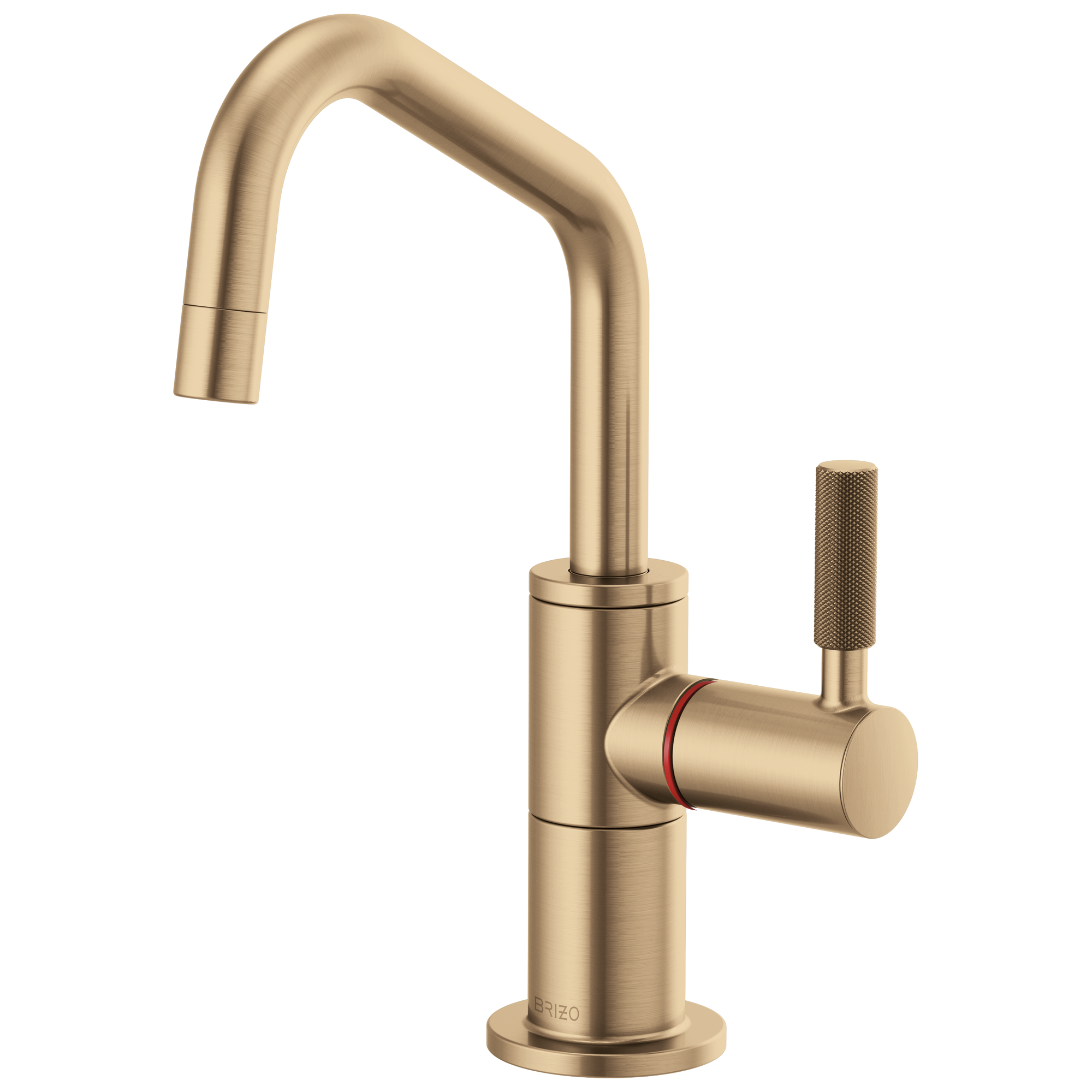 Brizo Litze® Instant Hot Faucet with Angled Spout and Knurled Handle
