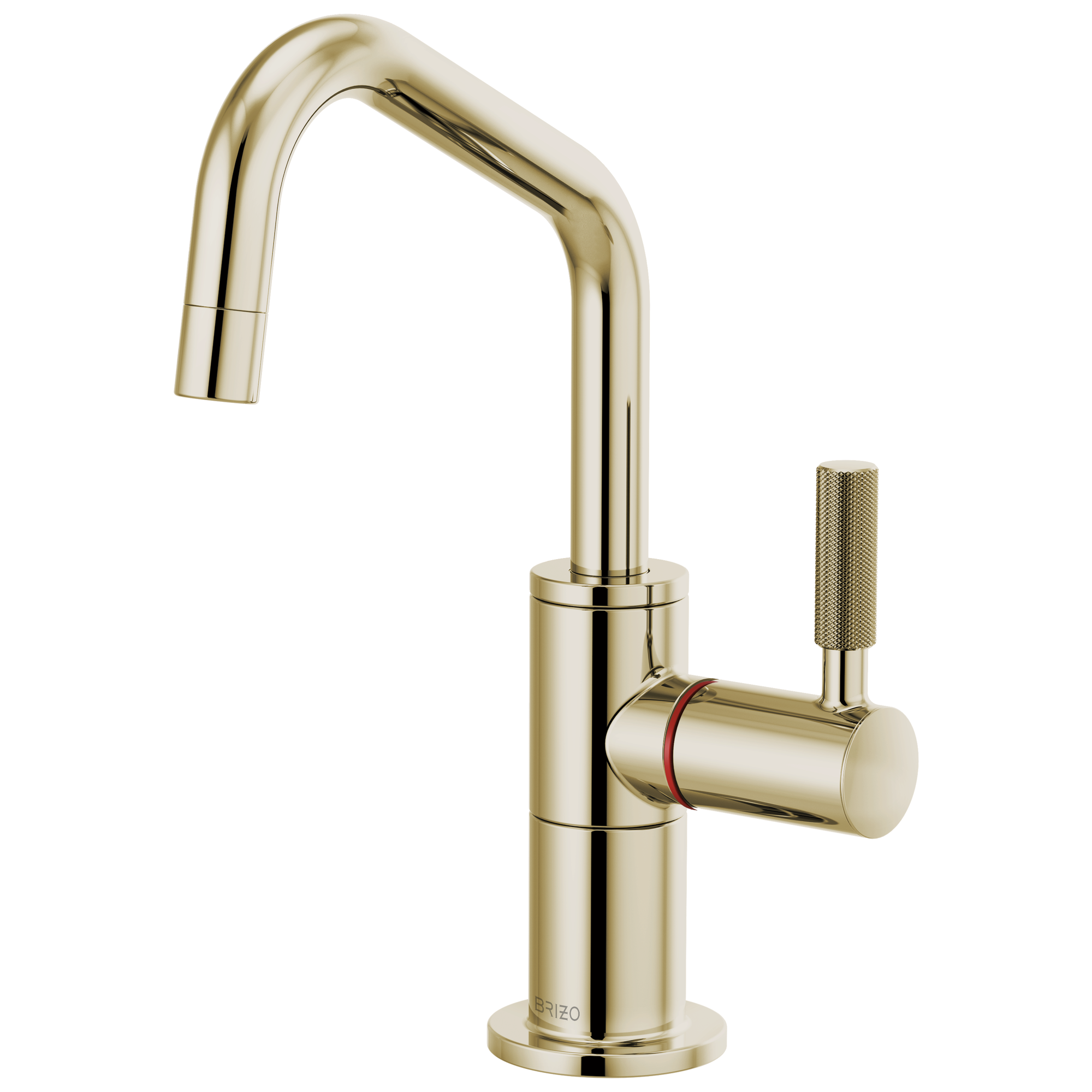 Brizo Litze® Instant Hot Faucet with Angled Spout and Knurled Handle