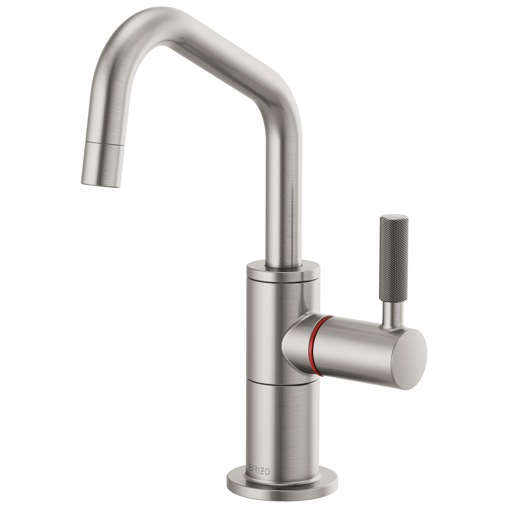 Brizo Litze® Instant Hot Faucet with Angled Spout and Knurled Handle
