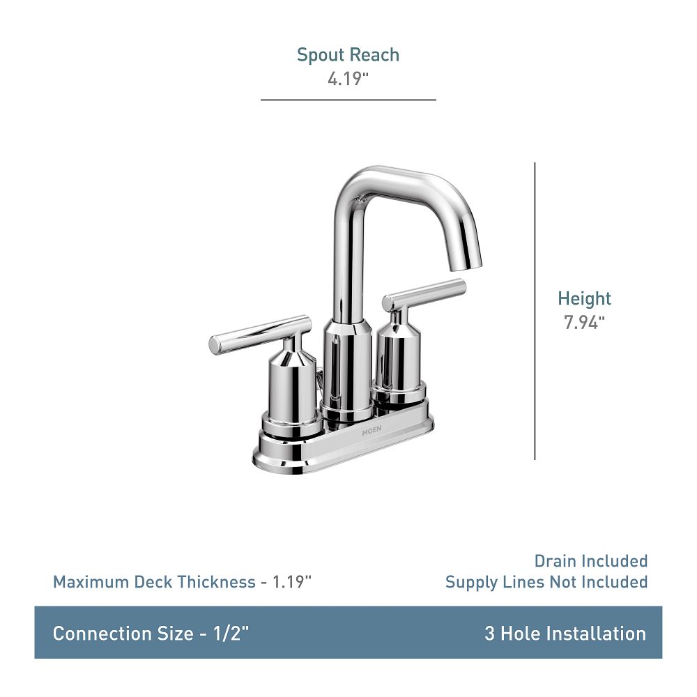 Gibson Two-handle Centerset Bathroom Sink Faucet