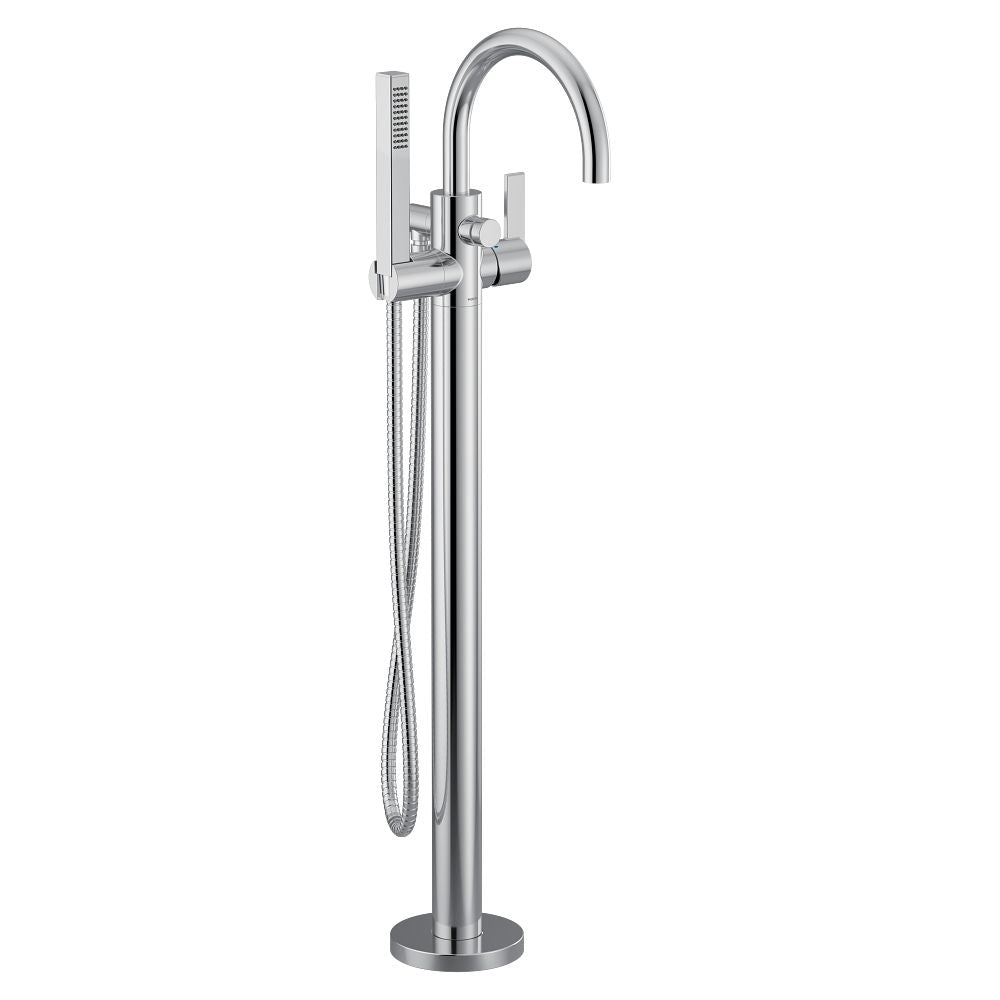 Cia one-handle tub filler includes hand shower