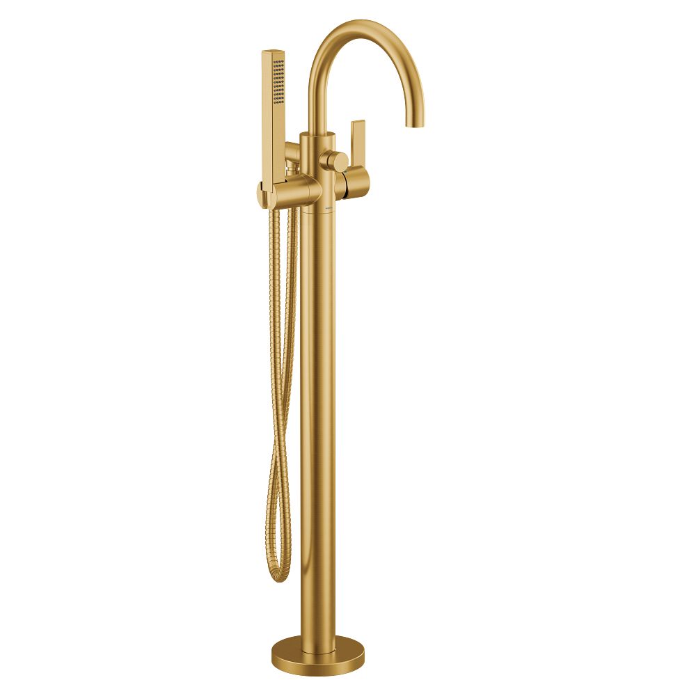 Cia one-handle tub filler includes hand shower