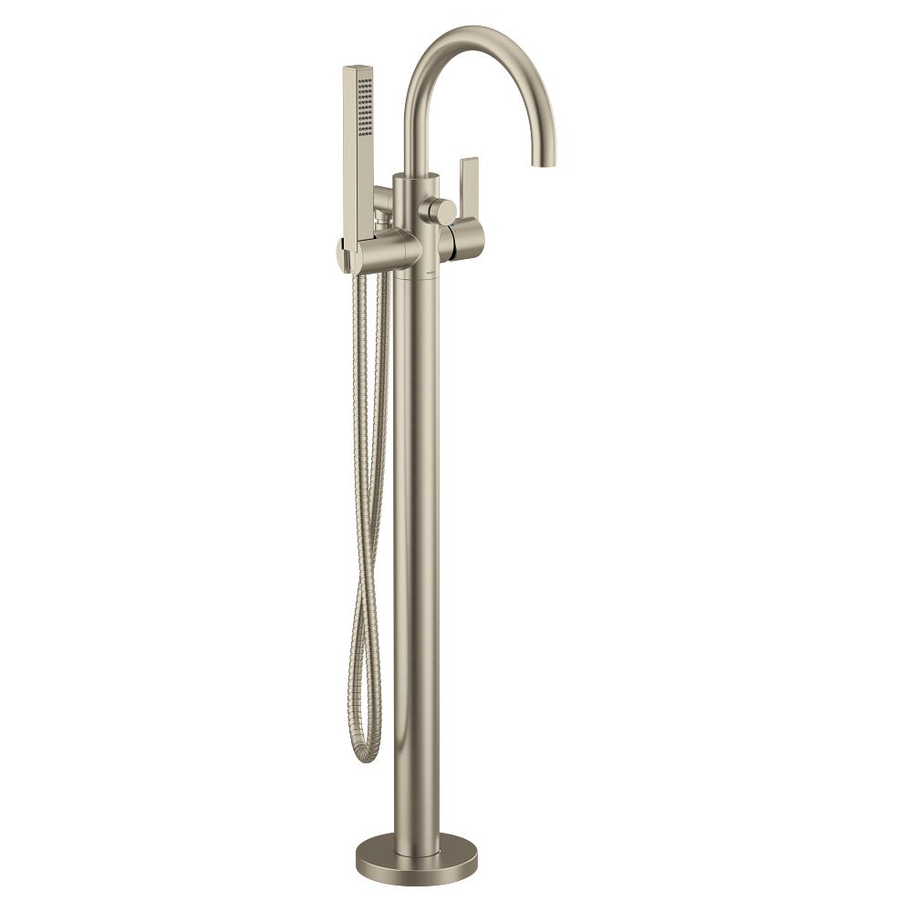 Cia one-handle tub filler includes hand shower
