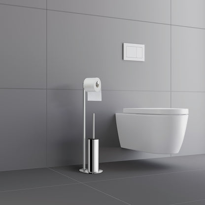 OUTLINE - Toilet Roll Holder/Toilet Brush, Free Standing
