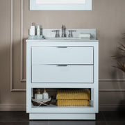 WOODBRIDGE Venice 30"x21"x33" Solid Wood Bath Vanities Side Cabinet
