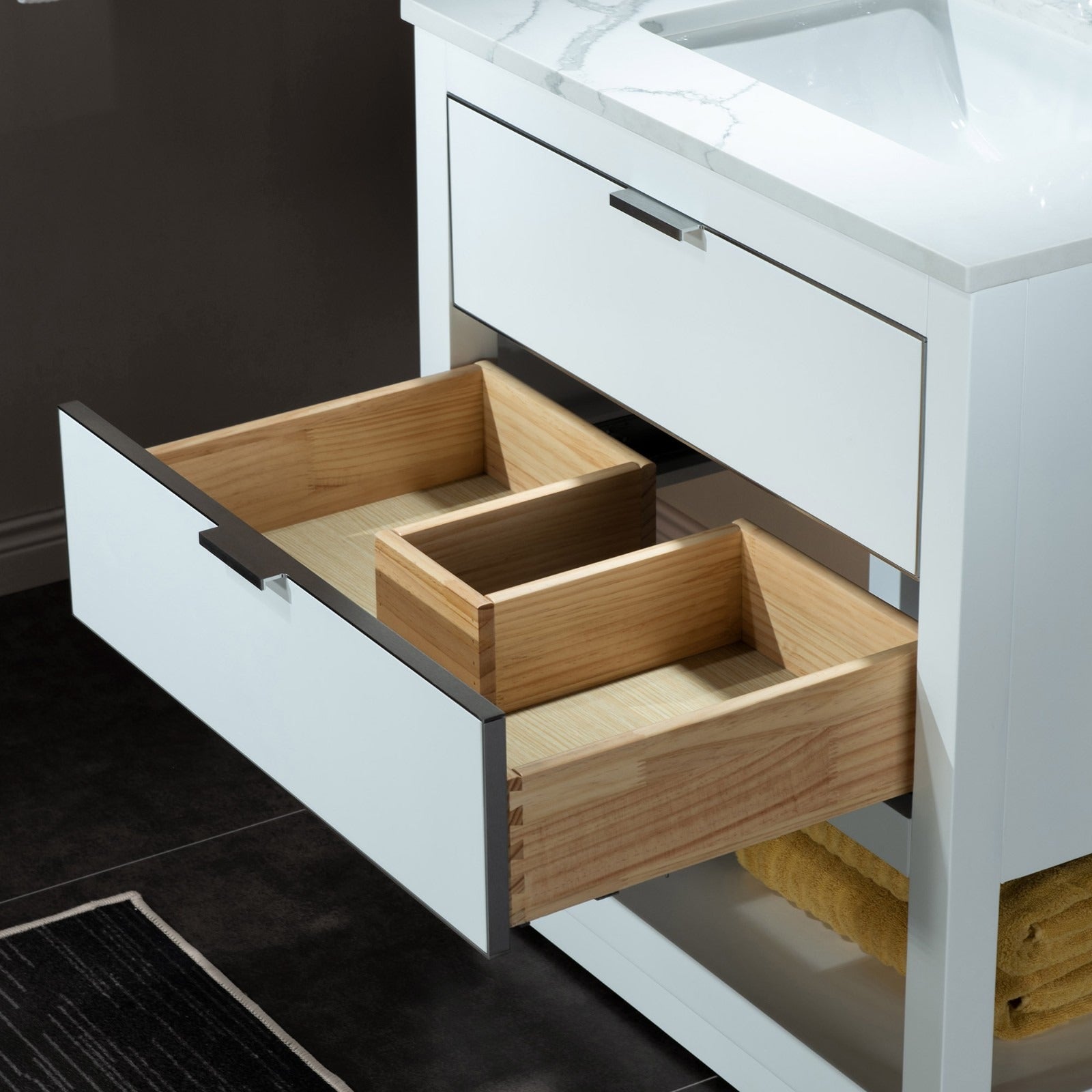 WOODBRIDGE Venice 30"x21"x33" Solid Wood Bath Vanities Side Cabinet