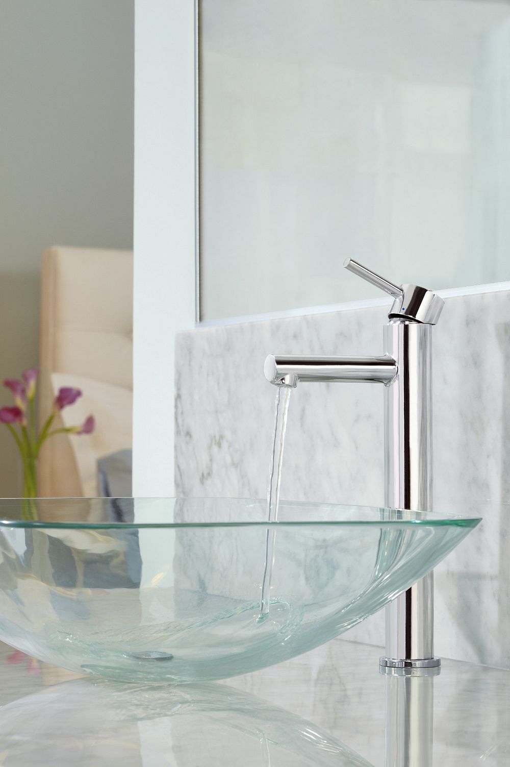 Align One-Handle High Arc Vessel Bathroom Faucet
