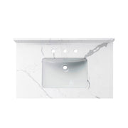 WOODBRIDGE 37" x22" Vanity Top with Single Under Mount Rectangle Bowl, FBVT3722-8