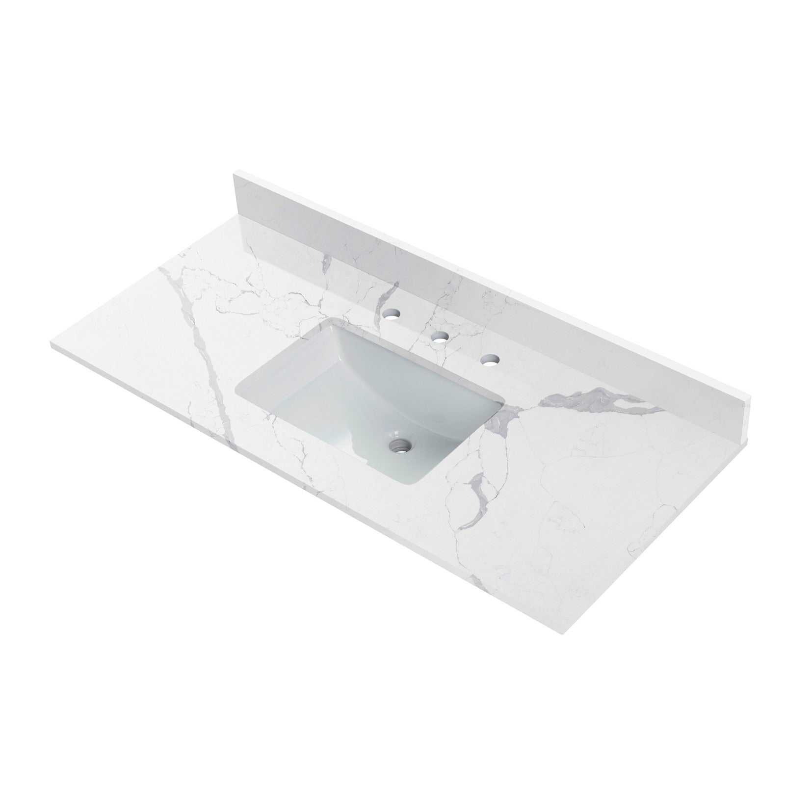 WOODBRIDGE 49"x22" Vanity Top with Single Under Mount Rectangle Bowl, FBVT4922-4